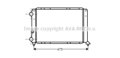 AVA QUALITY COOLING Радиатор, охлаждение двигателя LC2028